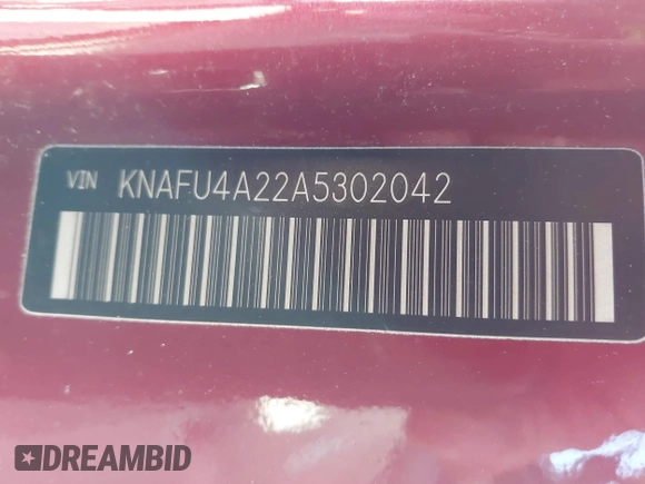 2010 Kia Forte EX z VIN KNAFU4A22A5302042, wystawiony jako IAAI lot #41875786 z przebiegiem 236 529 mil mil oraz . Historia ofert i sprzedaży dostępna na DreamBid. Obrazek 9.