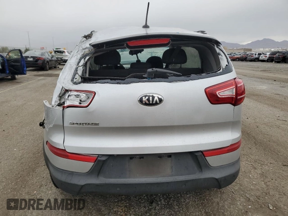 2013 Kia Sportage LX with VIN KNDPB3A23D7357308, listed as a Copart auction lot 49147235 with 0 mi miles and Salvage Title. Bid and sale history available at carsss.com. Image 6.