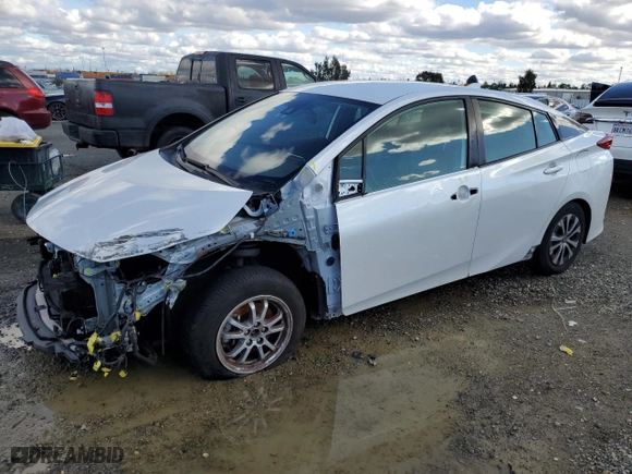2021 Toyota Prius Prime LE with VIN JTDKAMFP0M3169862, listed as a Copart auction lot 44550265 with NaN miles and Salvage Title. Bid and sale history available at carsss.com. Image 1.