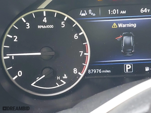 2020 Nissan Murano SV with VIN 5N1AZ2BS7LN152588, listed as a IAAI auction lot 41202824 with 87,976 mi miles. Bid and sale history available at carsss.com. Image 15.