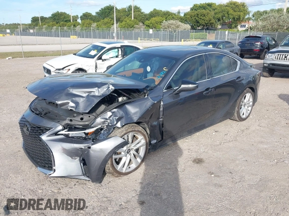 2024 Lexus IS with VIN JTHCA1D24R5131782, listed as a IAAI auction lot 41195539 with 4,104 mi miles. Bid and sale history available at carsss.com. Image 2.