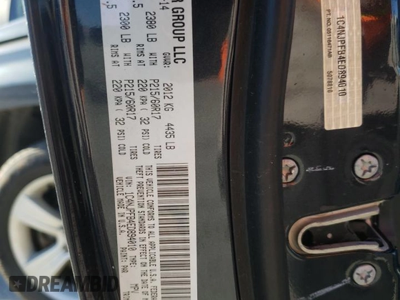 2014 Jeep Patriot Latitude with VIN 1C4NJPFB4ED894010, listed as a Copart auction lot 82109434 with Not Provided miles and Salvage Title. Bid and sale history available at carsss.com. Image 12.