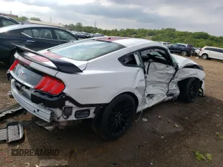 2019 Ford Mustang GT with VIN 1FA6P8CF4K5132002, listed as a Copart auction lot 58768795 with 9,615 mi miles and Salvage title. Bid and sale history available at DreamBid. Image 3.