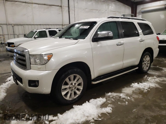 2014 Toyota Sequoia Platinum with VIN 5TDDW5G16ES102497, listed as a Copart auction lot 83867114 with 201,315 mi miles and Salvage Title. Bid and sale history available at carsss.com. Image 1.