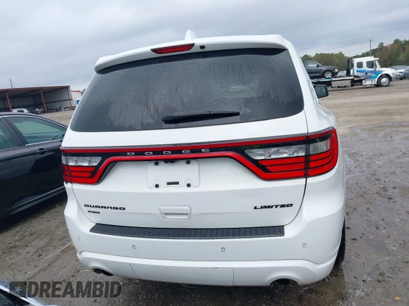 2015 Dodge Durango Limited with VIN 1C4RDJDG2FC858120, listed as a IAAI auction lot 40827682 with 130,862 mi miles and . Bid and sale history available at DreamBid. Image 16.