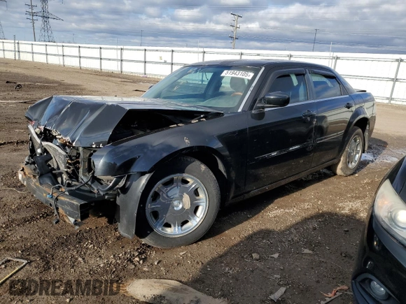2005 Chrysler 300 with VIN 2C3JA53G25H180936, listed as a Copart auction lot 51943105 with 143,027 mi miles and Salvage Title. Bid and sale history available at carsss.com. Image 1.
