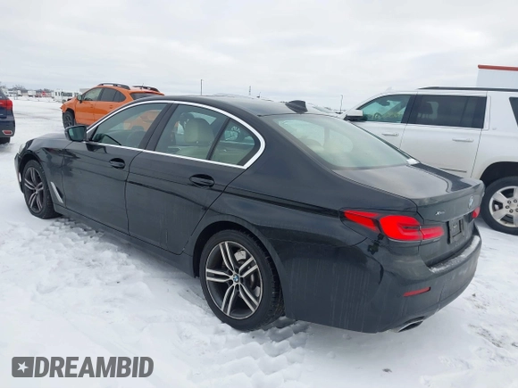 2021 BMW 5 Series 530i xDrive with VIN WBA13BJ09MWX05336, listed as a IAAI auction lot 41349089 with 35,085 mi miles and . Bid and sale history available at DreamBid. Image 3.