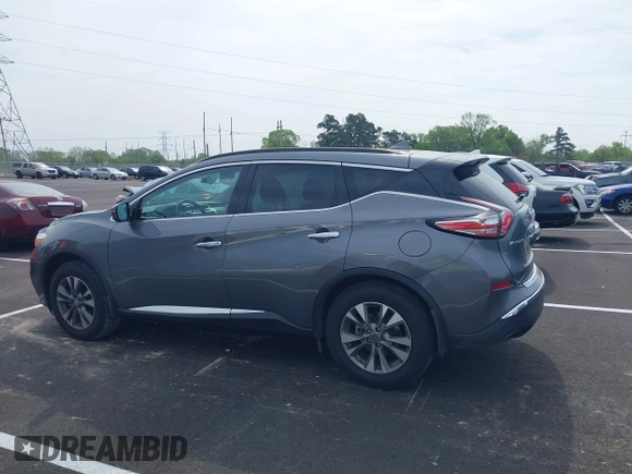 2017 Nissan Murano SV with VIN 5N1AZ2MG5HN193205, listed as a IAAI auction lot 41994619 with 85,509 mi miles. Bid and sale history available at carsss.com. Image 14.