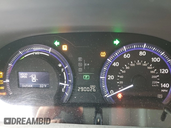2010 Lexus HS with VIN JTHBB1BA9A2017186, listed as a Copart auction lot 41837274 with 290,026 mi miles and Salvage Title. Bid and sale history available at carsss.com. Image 9.