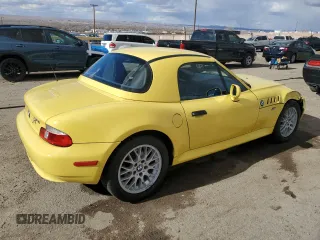2000 BMW Z3 2.8 with VIN 4USCH3343YLF43629, listed as a Copart auction lot 88303095 with 44,020 mi miles and Salvage title. Bid and sale history available at DreamBid. Image 3.