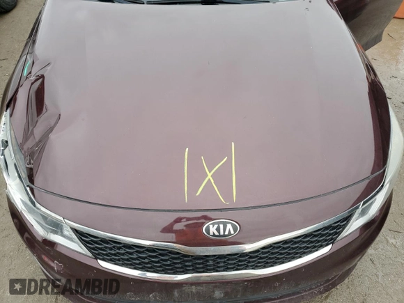 2017 Kia Optima LX with VIN 5XXGT4L35HG166544, listed as a Copart auction lot 43211275 with 124,274 mi miles and Clean Title. Bid and sale history available at carsss.com. Image 11.