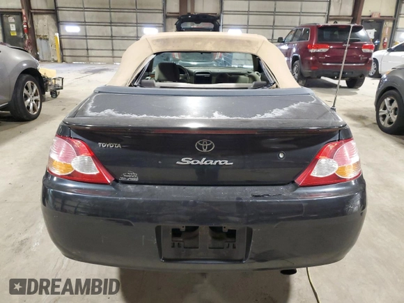 2002 Toyota Solara SE with VIN 2T1FE22P92C015607, listed as a Copart auction lot 83807274 with 264,442 mi miles and Clean Title. Bid and sale history available at carsss.com. Image 6.
