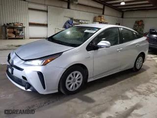 2019 Toyota Prius L Eco with VIN JTDKARFU6K3088882, listed as a Copart auction lot 52858895 with 40,442 mi miles and Salvage Title. Bid and sale history available at carsss.com. Image 1.