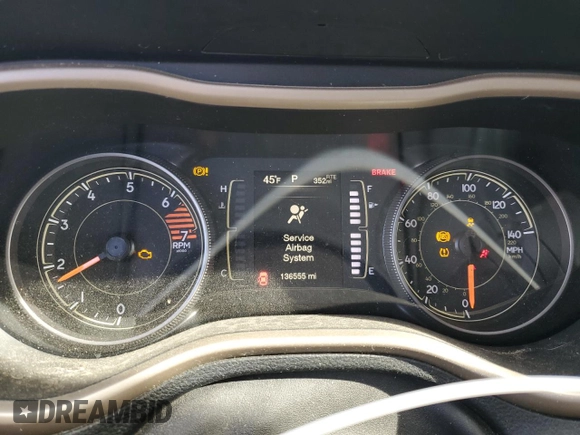 2017 Jeep Cherokee Latitude with VIN 1C4PJMCB8HW531231, listed as a Copart auction lot 55138165 with 136,555 mi miles and Clean Title. Bid and sale history available at DreamBid. Image 9.