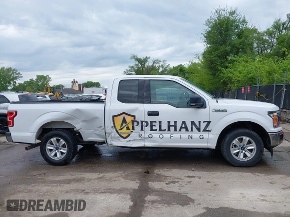 2018 Ford F-150 XL with VIN 1FTEX1CP8JKE25780, listed as a IAAI auction lot 42173737 with 114,454 mi miles and . Bid and sale history available at DreamBid. Image 13.