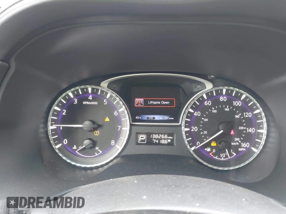 2015 Infiniti QX60 z VIN 5N1AL0MM3FC521001, wystawiony jako IAAI lot #42188337 z przebiegiem 138 266 mil mil oraz . Historia ofert i sprzedaży dostępna na DreamBid. Obrazek 7.