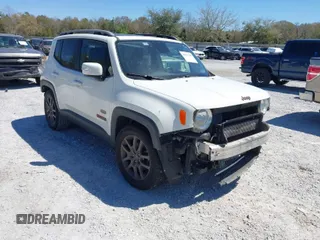 2016 Jeep Renegade Latitude with VIN ZACCJABT1GPC58507, listed as a IAAI auction lot 41813767 with 107,454 mi miles and . Bid and sale history available at DreamBid. Image 1.