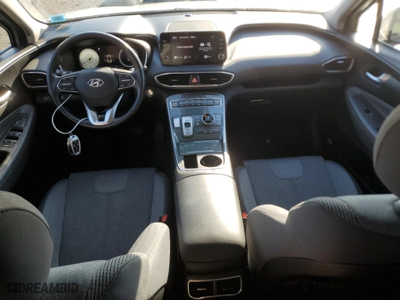 2021 Hyundai Santa Fe SEL with VIN 5NMS6DAJXMH334824, listed as a Copart auction lot 45962085 with 36,962 mi miles and Salvage Title. Bid and sale history available at carsss.com. Image 8.
