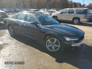 2024 Audi A6 Prestige with VIN WAUM2BF23RN054583, listed as a Copart auction lot 76031524 with 1,108 mi miles and Salvage Title. Bid and sale history available at carsss.com. Image 4.