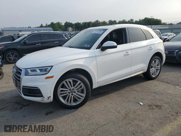 2018 Audi Q5 Premium Plus with VIN WA1BNAFY3J2009000, listed as a Copart auction lot 60515205 with Not provided miles and Salvage title. Bid and sale history available at DreamBid. Image 1.