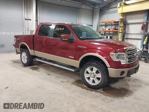 2013 Ford F-150 XL with VIN 1FTFW1ET7DKD12537, listed as a IAAI auction lot 41907823 with 234,445 mi miles. Bid and sale history available at carsss.com. Image 1.