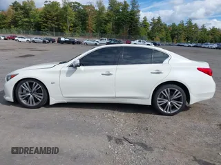 2017 Infiniti Q50 3.0t Premium with VIN JN1EV7AR4HM831716, listed as a IAAI auction lot 40413889 with 56,402 mi miles. Bid and sale history available at carsss.com. Image 14.