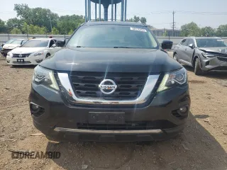 2018 Nissan Pathfinder Platinum with VIN 5N1DR2MM8JC612801, listed as a Copart auction lot 60176455 with 77,614 mi miles and Salvage title. Bid and sale history available at DreamBid. Image 5.
