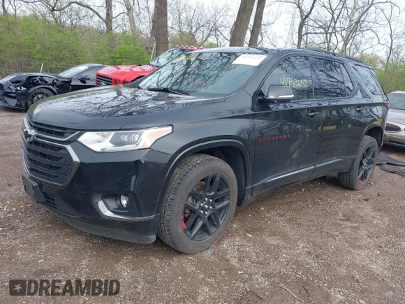 2020 Chevrolet Traverse Premier with VIN 1GNERKKW4LJ106546, listed as a IAAI auction lot 41953652 with 101,884 mi miles and . Bid and sale history available at DreamBid. Image 2.