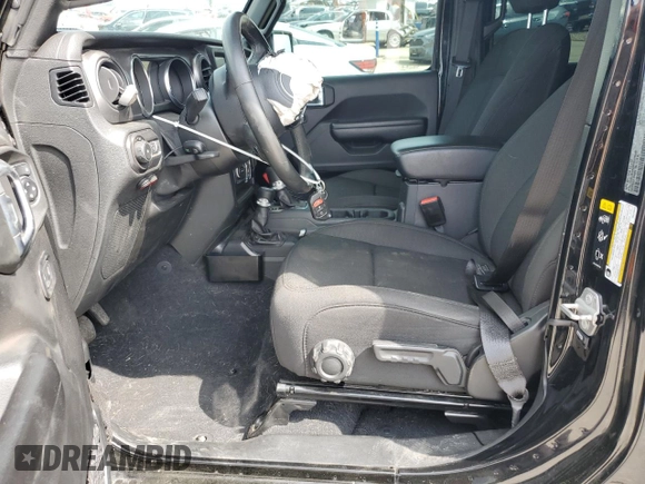 2021 Jeep Wrangler Unlimited Sport S with VIN 1C4HJXDN0MW859686, listed as a Copart auction lot 51352355 with 49,984 mi miles and Salvage Title. Bid and sale history available at carsss.com. Image 7.