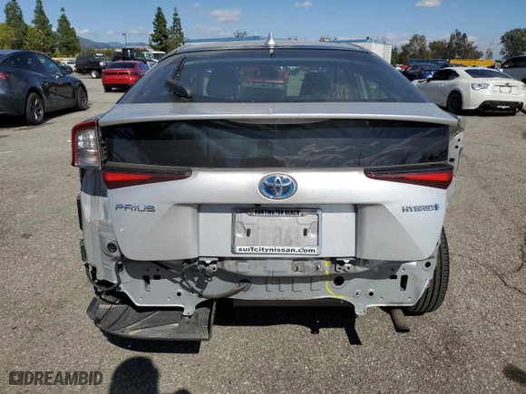 2020 Toyota Prius L Eco with VIN JTDKARFU6L3126421, listed as a Copart auction lot 47776875 with 122,465 mi miles and Salvage Title. Bid and sale history available at carsss.com. Image 6.