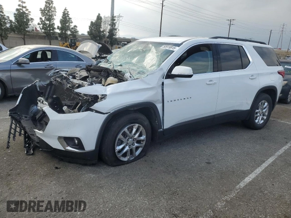 2021 Chevrolet Traverse LT Cloth с VIN 1GNERGKW4MJ180564, выставлен на аукционе Copart как лот 50919915 с пробегом Не указан миль и Списание • Salvage title. История ставок и продаж доступна на DreamBid. Изображение 1.