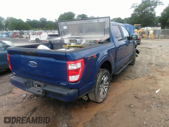 2022 Ford F-150 XL with VIN 1FTEW1EP3NKD77904, listed as a IAAI auction lot 42248838 with 88,961 mi miles and . Bid and sale history available at DreamBid. Image 4.