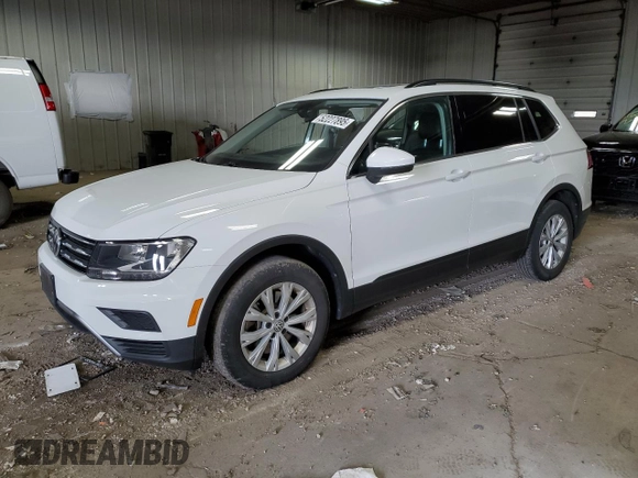 2019 Volkswagen Tiguan SE with VIN 3VV2B7AX7KM030489, listed as a Copart auction lot 52227895 with 58,446 mi miles and Salvage Title. Bid and sale history available at DreamBid. Image 1.
