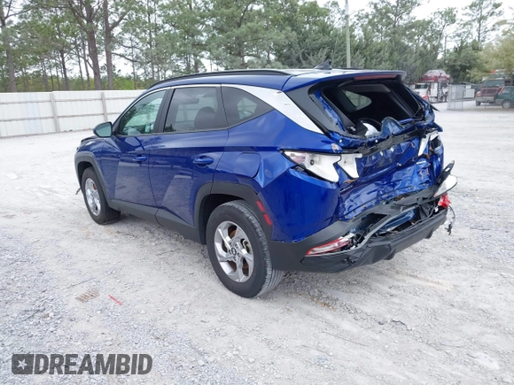 2024 Hyundai Tucson SEL with VIN 5NMJBCDE9RH348317, listed as a IAAI auction lot 41958633 with 27,494 mi miles. Bid and sale history available at carsss.com. Image 3.