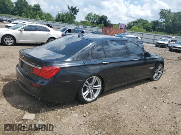 2012 BMW 7 Series 750Li xDrive with VIN WBAKC8C59CC434813, listed as a Copart auction lot 65277705 with Not provided miles and Clean title. Bid and sale history available at DreamBid. Image 3.