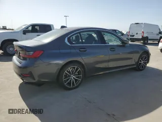 2019 BMW 3 Series 330i with VIN WBA5R1C51KFH15569, listed as a Copart auction lot 49515335 with 0 mi miles and Salvage Title. Bid and sale history available at carsss.com. Image 3.