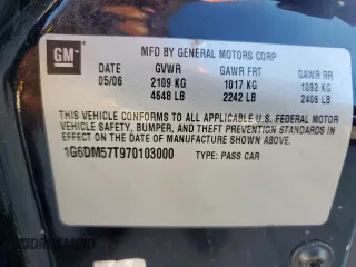 2007 Cadillac CTS с VIN 1G6DM57T970103000, выставлен на аукционе Copart как лот 61390985 с пробегом 262 753 миль миль и Списание • Salvage title. История ставок и продаж доступна на DreamBid. Изображение 12.