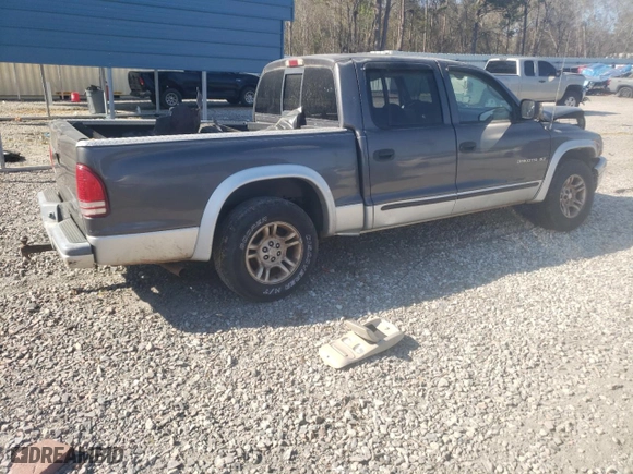 2002 Dodge Dakota SLT with VIN 1B7HL48NX2S512339, listed as a Copart auction lot 50911075 with 0 mi miles and Salvage Title. Bid and sale history available at carsss.com. Image 3.