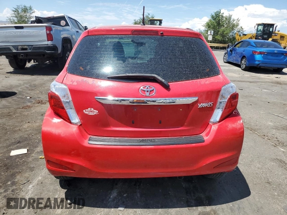 2013 Toyota Yaris L with VIN JTDJTUD33DD572217, listed as a Copart auction lot 66847514 with 0 mi miles and Salvage Title. Bid and sale history available at carsss.com. Image 6.