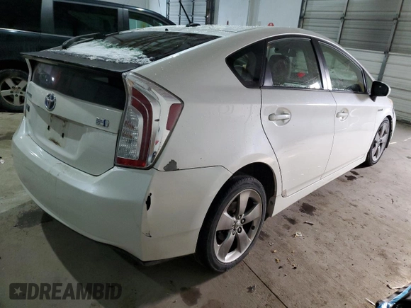 2013 Toyota Prius One with VIN JTDKN3DU9D5625319, listed as a Copart auction lot 41806135 with 85,607 mi miles and Salvage Title. Bid and sale history available at carsss.com. Image 3.