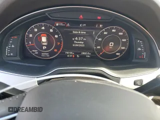 2019 Audi Q7 Premium Plus with VIN WA1LHAF7XKD024487, listed as a Copart auction lot 58400285 with 74,156 mi miles and Salvage title. Bid and sale history available at DreamBid. Image 9.