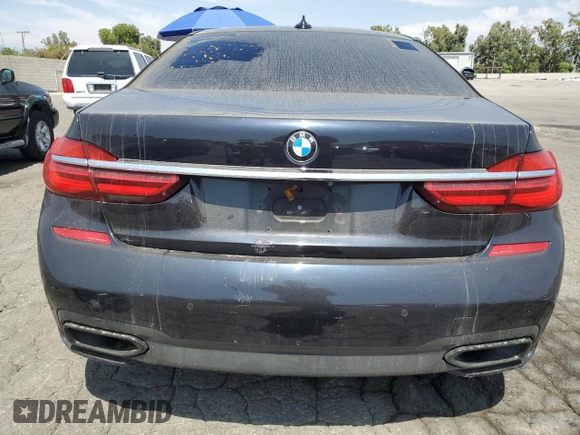 2019 BMW 7 Series 740i with VIN WBA7E2C56KB218225, listed as a Copart auction lot 62496605 with 109,937 mi miles and Clean title. Bid and sale history available at DreamBid. Image 6.
