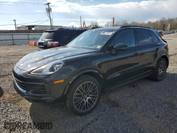2021 Porsche Cayenne with VIN WP1AA2AY6MDA05024, listed as a Copart auction lot 52023595 with 24,455 mi miles and Salvage title. Bid and sale history available at DreamBid. Image 1.