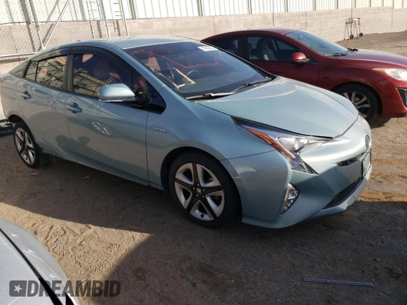 2016 Toyota Prius Four with VIN JTDKARFU8G3520699, listed as a Copart auction lot 47995025 with 51,455 mi miles and Salvage Title. Bid and sale history available at carsss.com. Image 4.