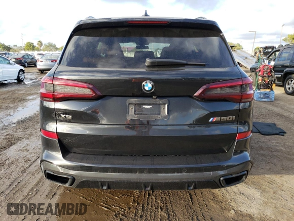 2021 BMW X5 M50i with VIN 5UXJU4C06M9H23429, listed as a Copart auction lot 37866833 with 0 mi miles. Bid and sale history available at carsss.com. Image 6.