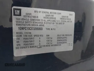 2007 Chevrolet Tahoe LS z VIN 1GNFC13C37J395803, wystawiony jako IAAI lot #42068163 z przebiegiem 273 156 mil mil oraz . Historia ofert i sprzedaży dostępna na DreamBid. Obrazek 9.