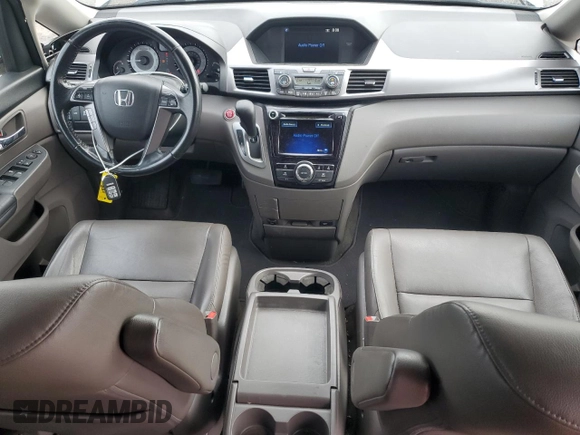 2014 Honda Odyssey EX-L with VIN 5FNRL5H62EB003236, listed as a Copart auction lot 63342255 with 147,398 mi miles and Salvage title. Bid and sale history available at DreamBid. Image 8.