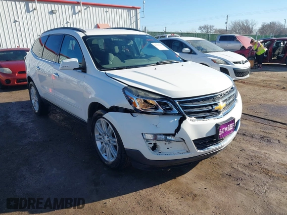 2014 Chevrolet Traverse LT with VIN 1GNKRGKD8EJ150888, listed as a IAAI auction lot 41747645 with 213,773 mi miles. Bid and sale history available at carsss.com. Image 1.