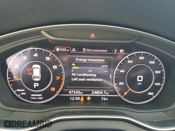 2018 Audi Q5 Premium Plus z VIN WA1BNAFY7J2241275, wystawiony jako Copart lot #60296885 z przebiegiem 47 345 mil mil oraz Szkoda całkowita • Salvage title. Historia ofert i sprzedaży dostępna na DreamBid. Obrazek 9.