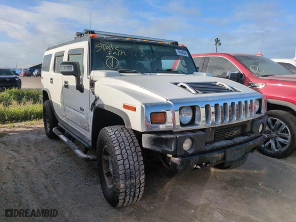 2006 Hummer H2 with VIN 5GRGN23U26H121003, listed as a Copart auction lot 74844994 with 0 mi miles and Salvage Title. Bid and sale history available at carsss.com. Image 4.